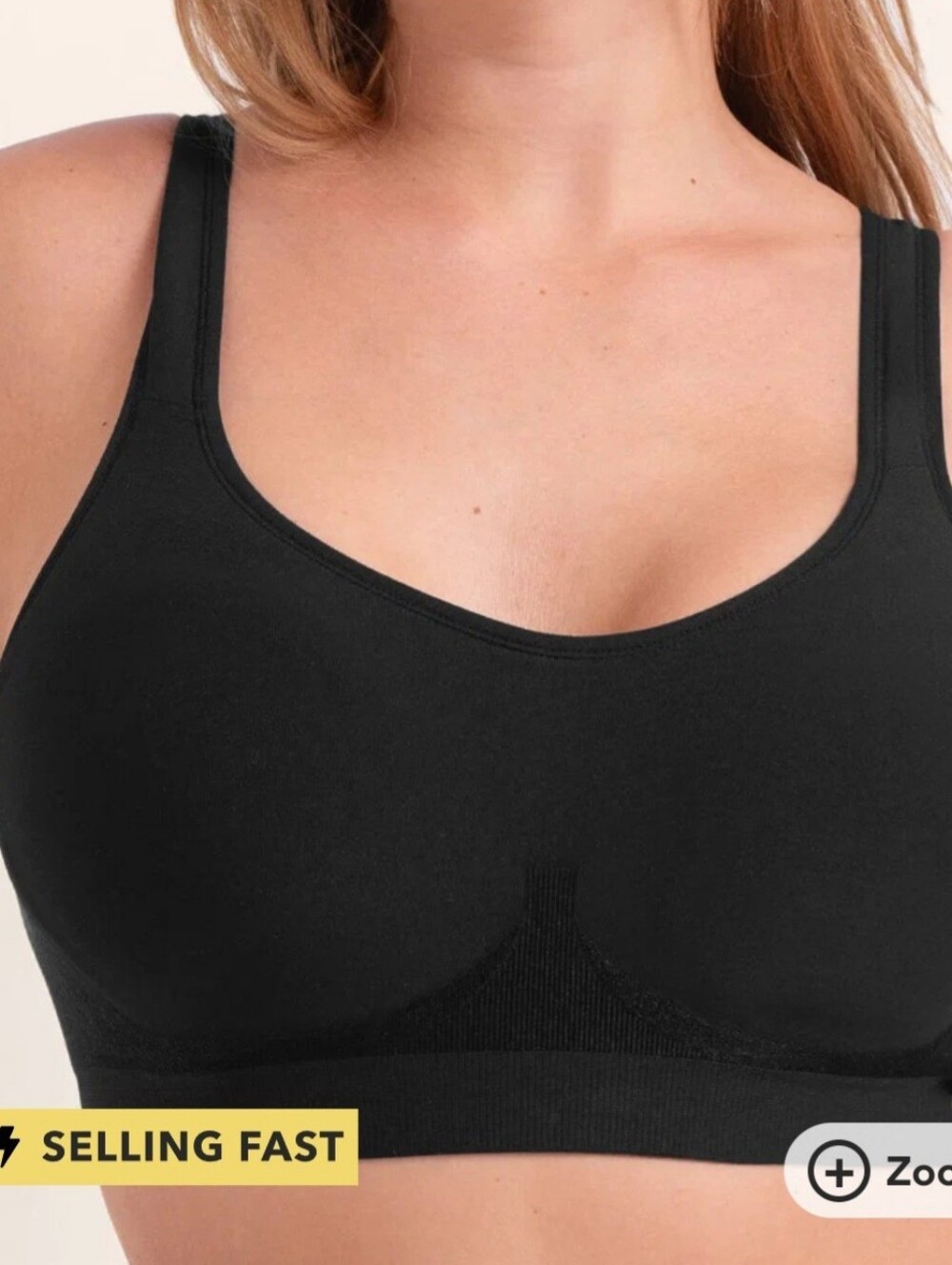 Truekind Daily Comfort Wirefree Shaper Bra Medium NWT